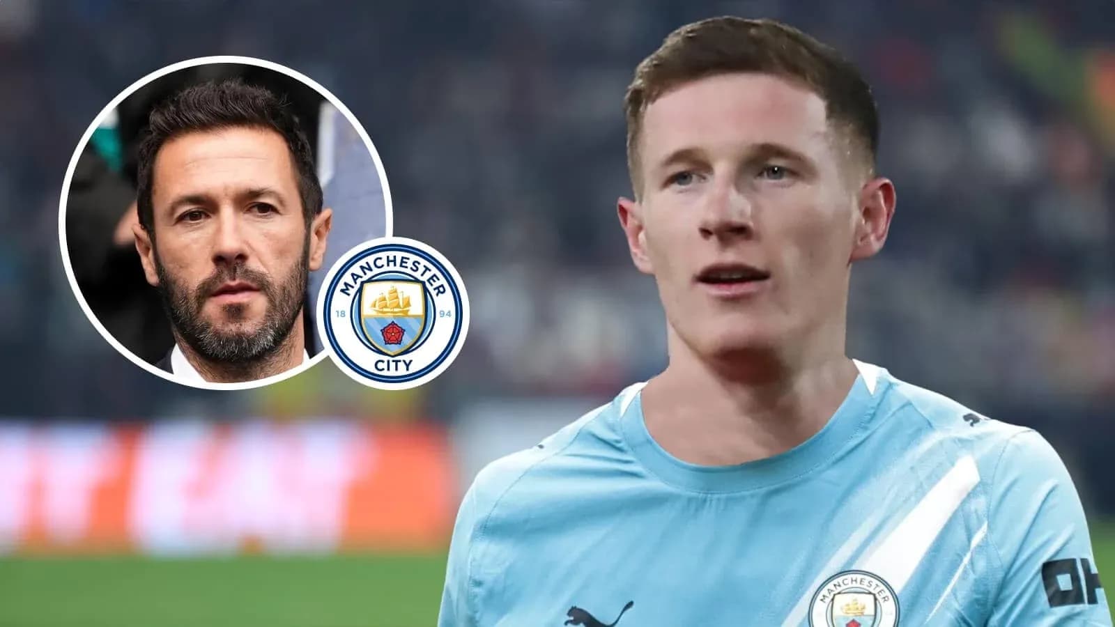 Jugador de Manchester City en el campo de juego