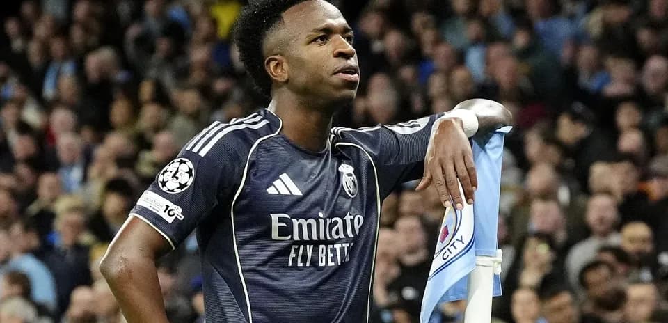 Jugador de Real Madrid en un partido de Champions