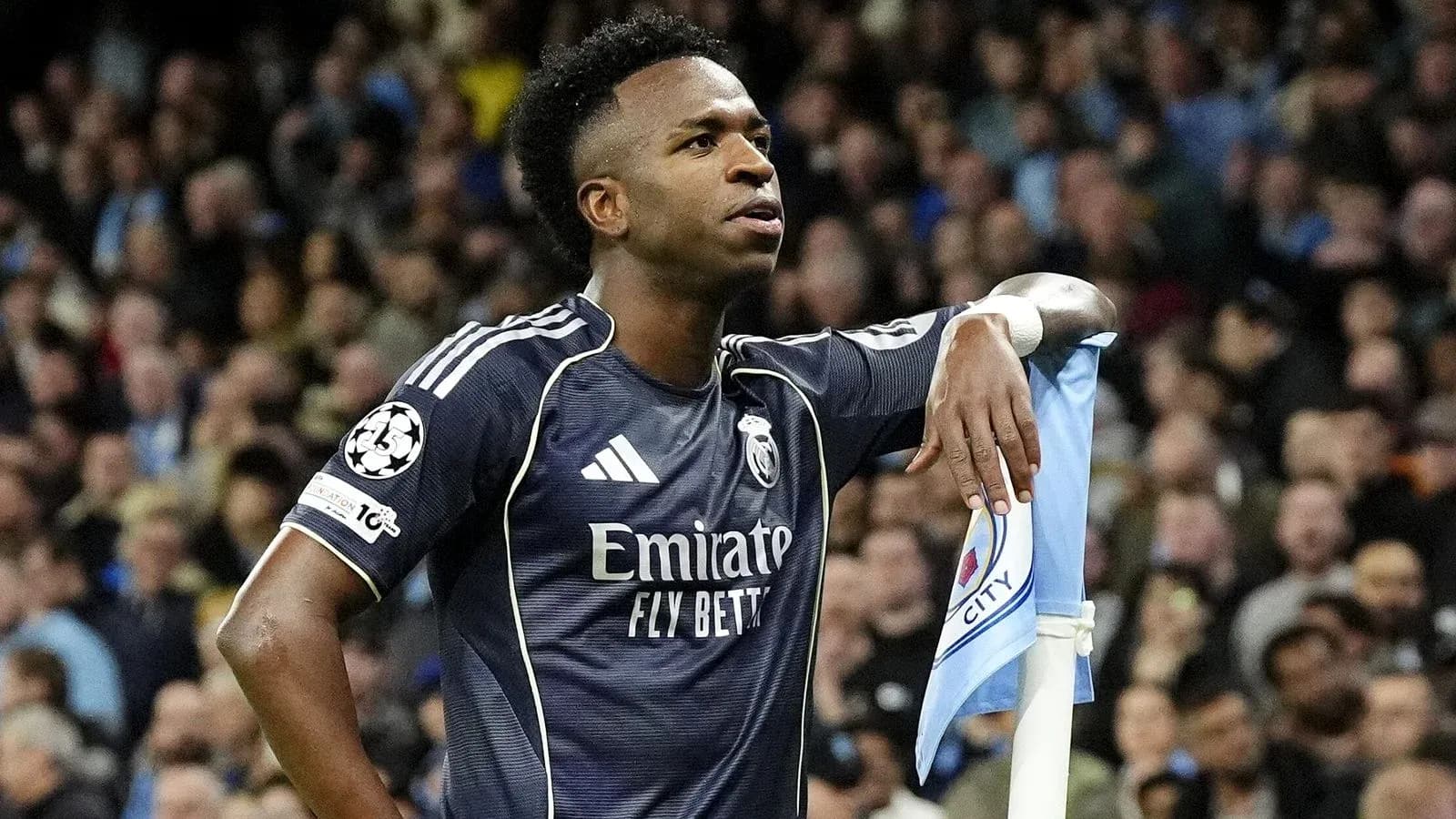 Jugador de Real Madrid en un partido de Champions
