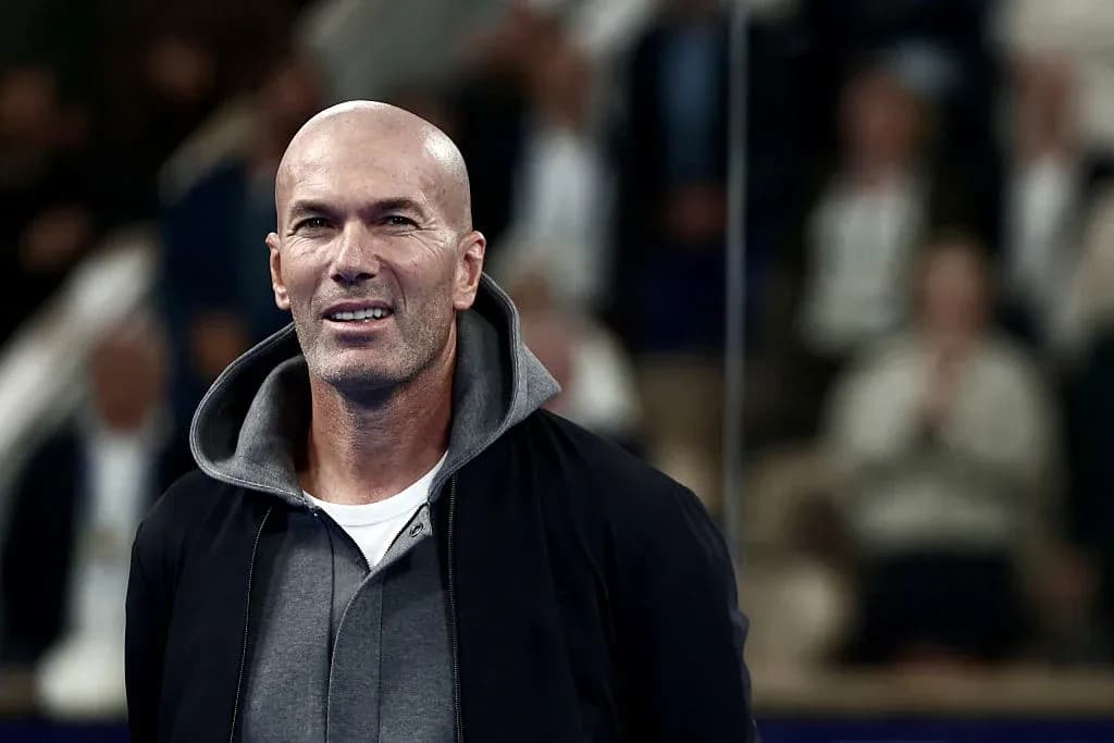 Zinedine Zidane en un evento deportivo