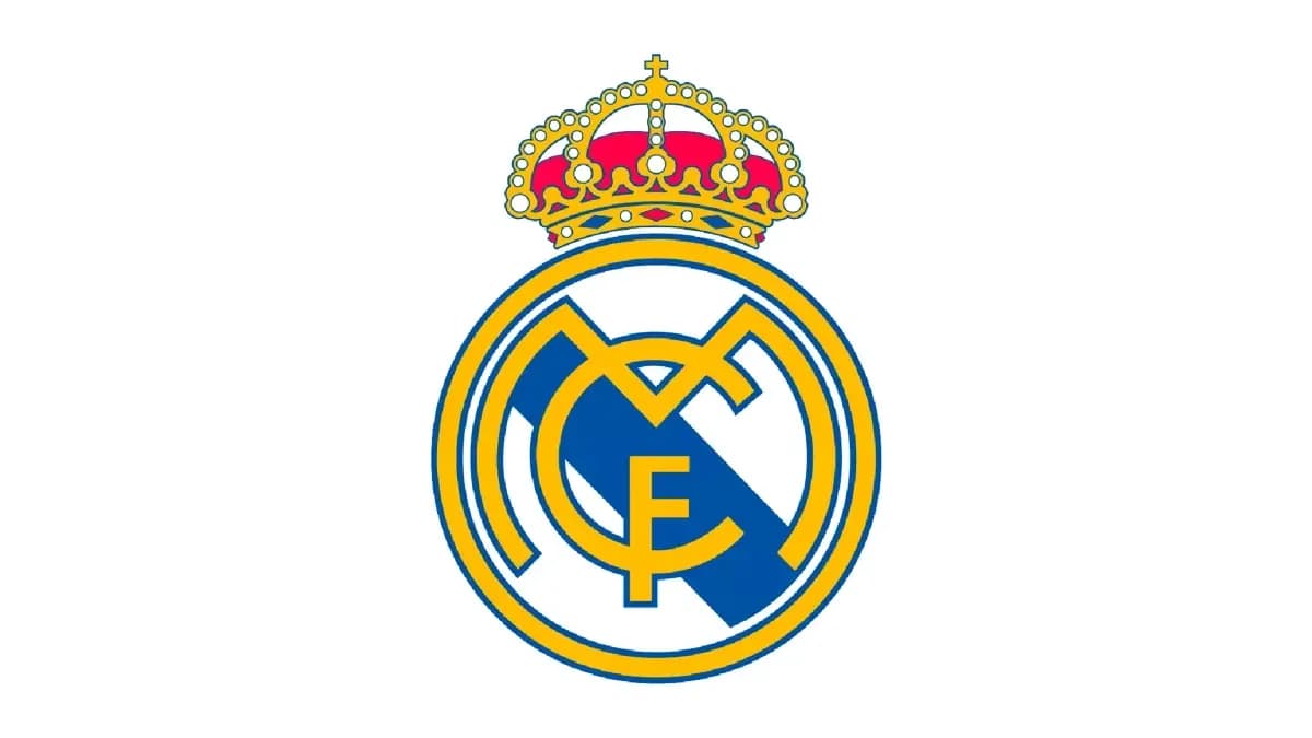 Logo del Real Madrid con corona en la parte superior