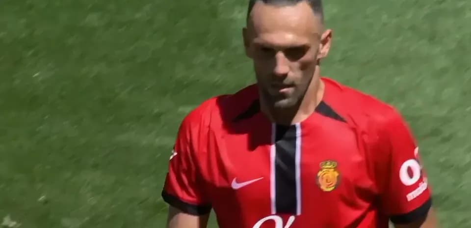 Jugador de Mallorca en el campo