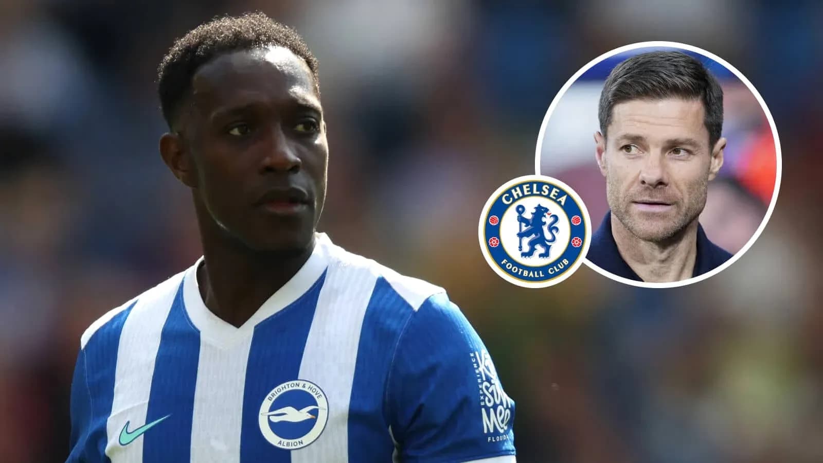 Jugador de Brighton en primer plano durante partido