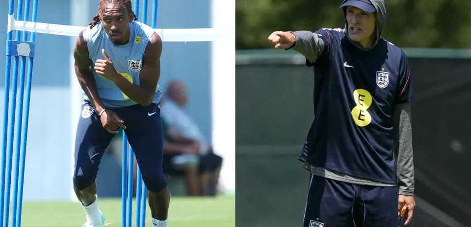 Jugador entrenando y entrenador dirigiendo la sesión