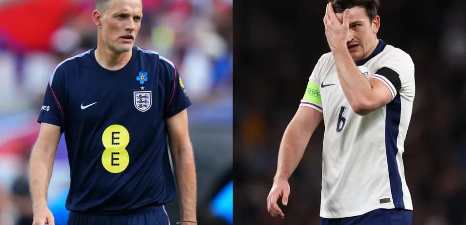 Entrenador y jugador de Inglaterra durante partido
