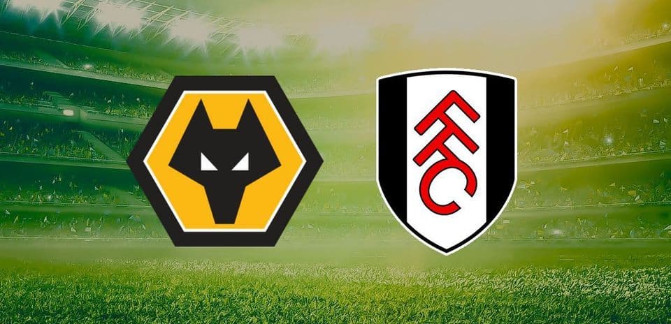 Logos de Wolves y Fulham en el estadio