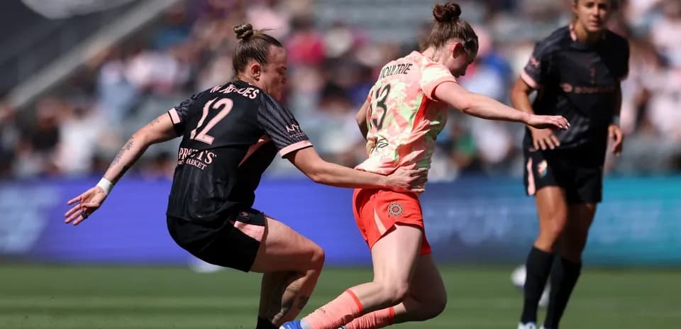 Jugadora del Portland Thorns W en acción