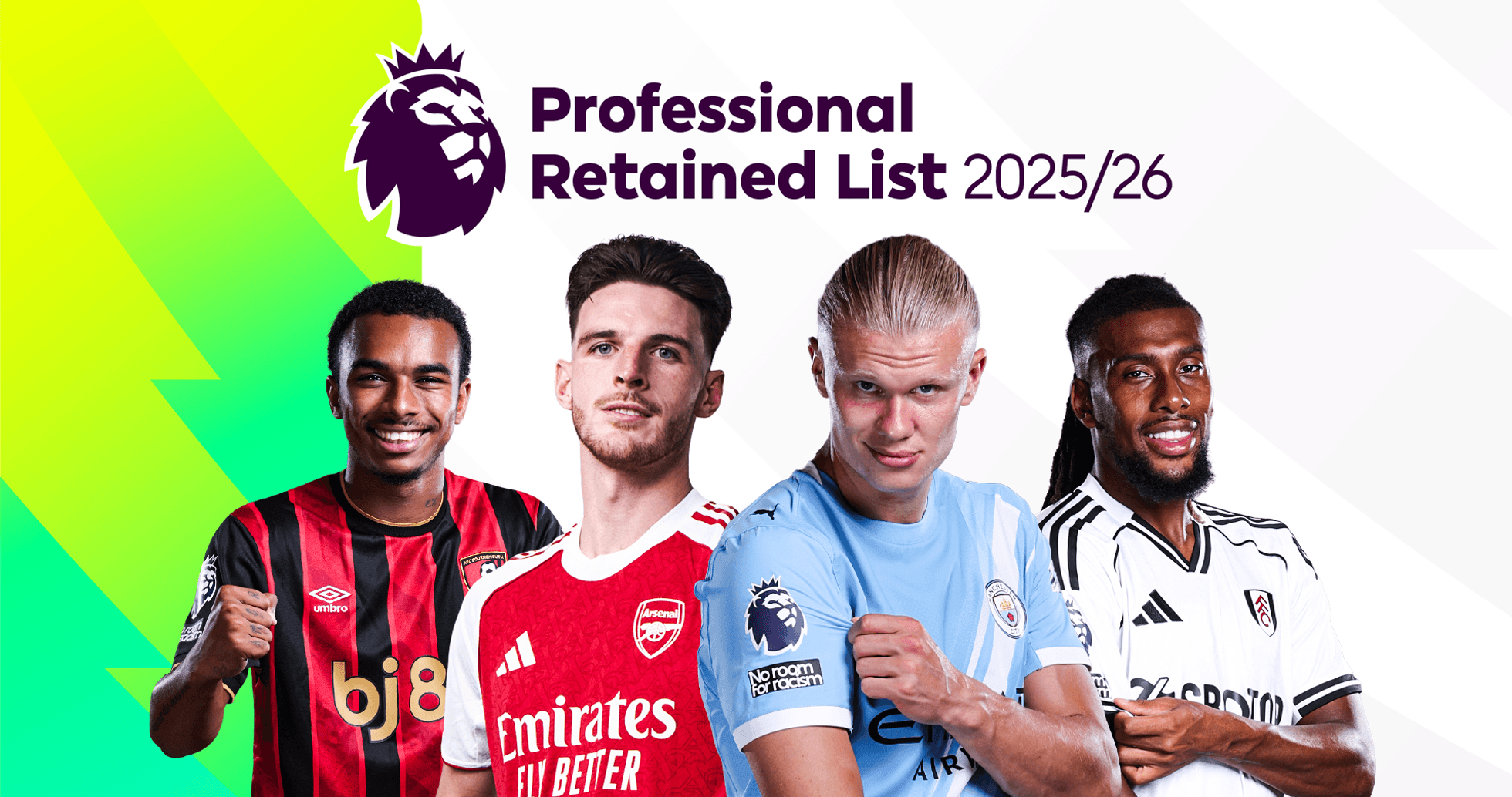 Cuatro jugadores de fútbol en la lista retenida 2025/26