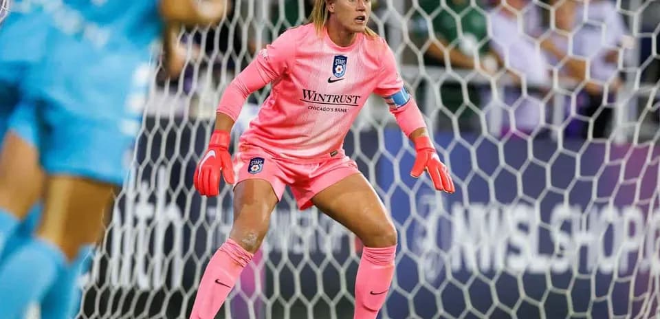 Portera del Chicago Red Stars en acción