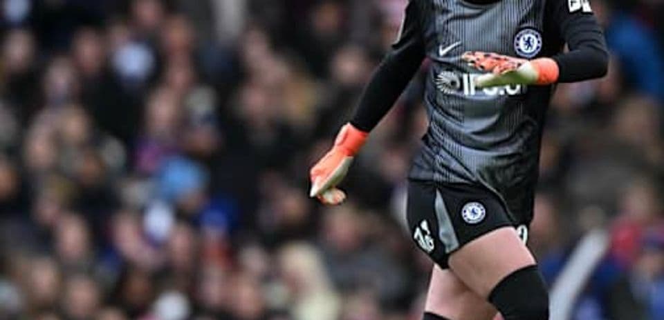 Portera de Chelsea en acción durante un partido