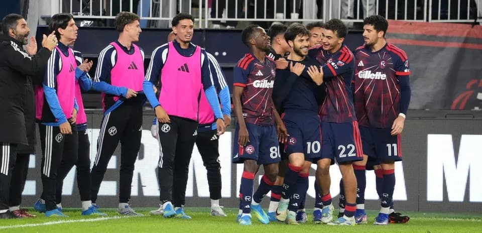 Celebración de jugadores de Connecticut FC