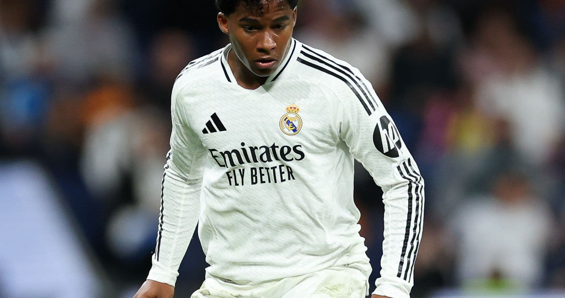 Jugador del Real Madrid durante el partido
