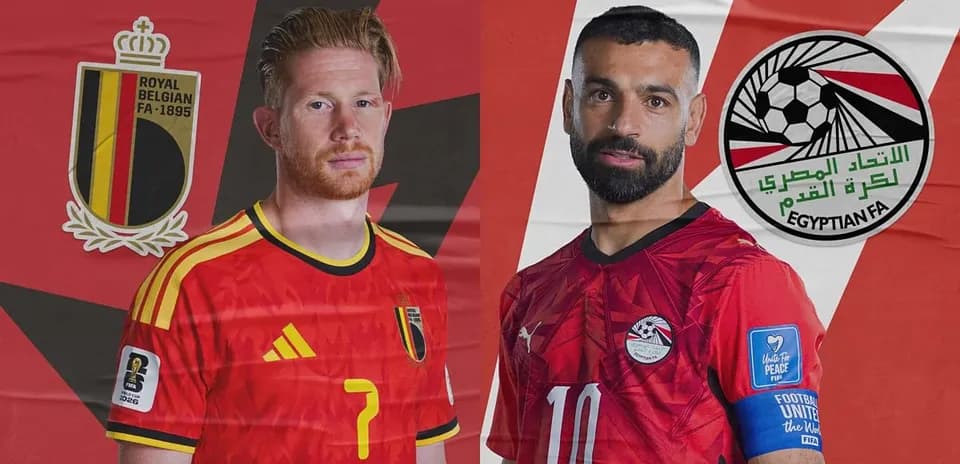 Bélgica y Egipto en el Mundial 2026