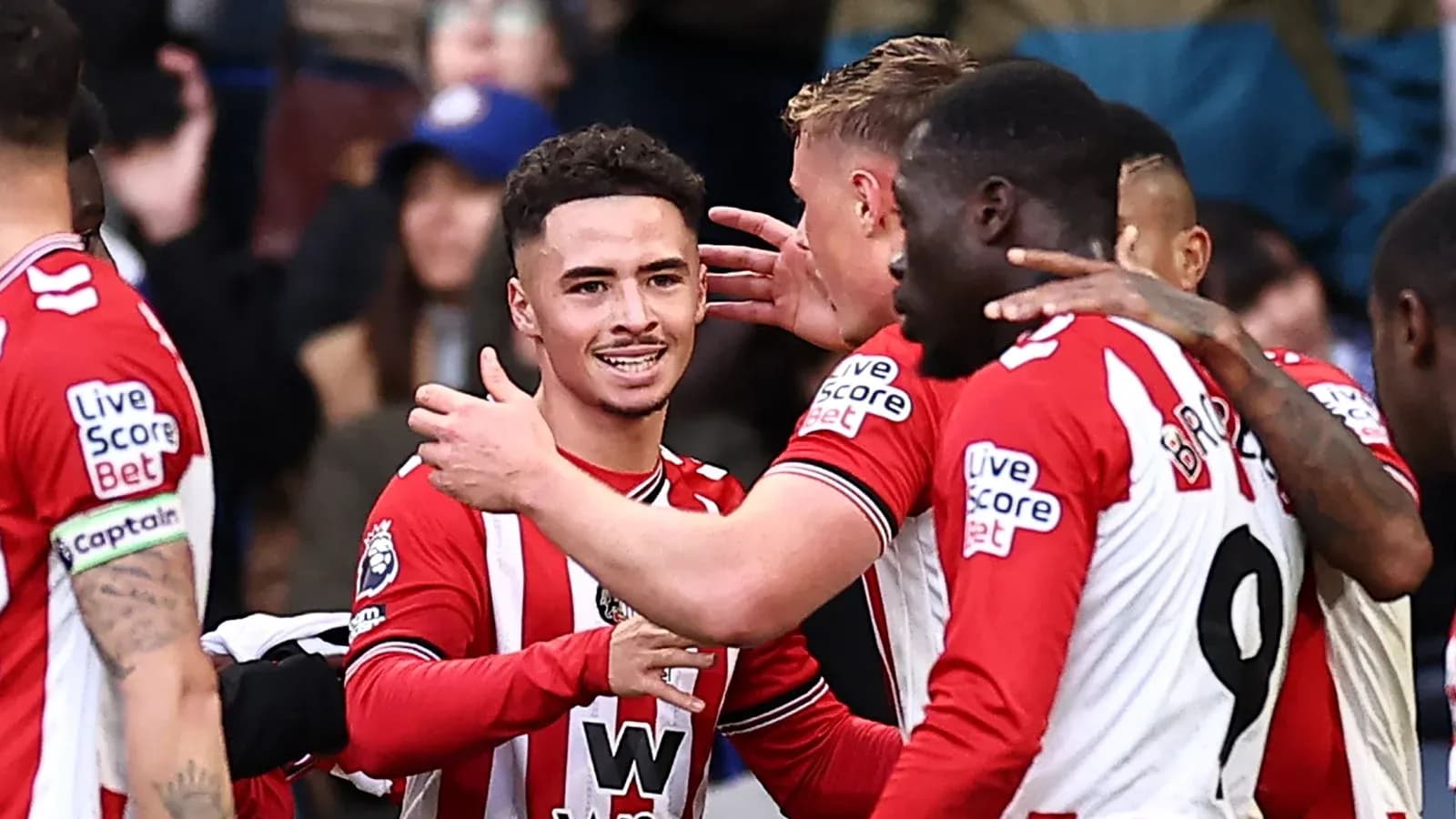 Jugadores de Sunderland celebrando un gol