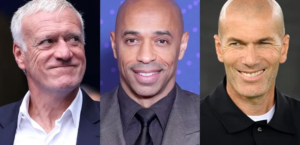 Tres hombres sonriendo en diferentes eventos deportivos