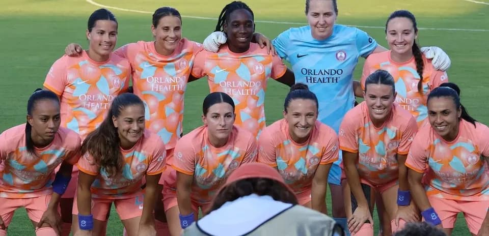 Equipo Orlando Pride antes del partido