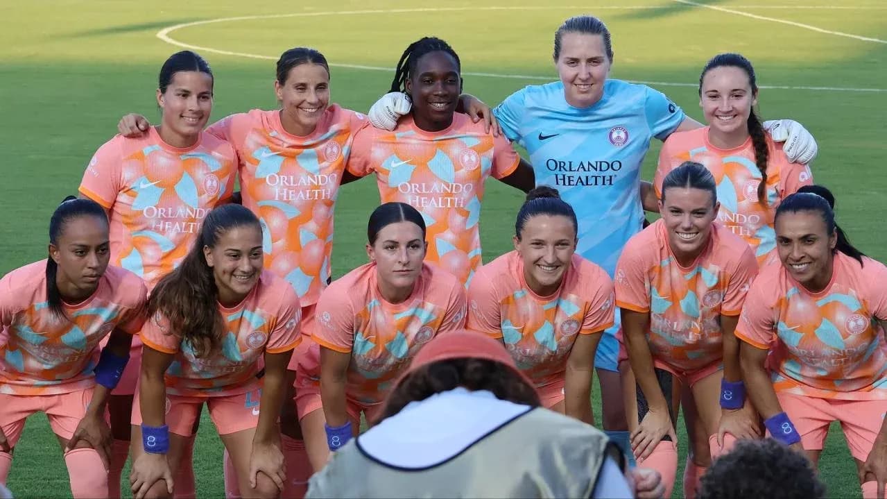 Equipo Orlando Pride antes del partido
