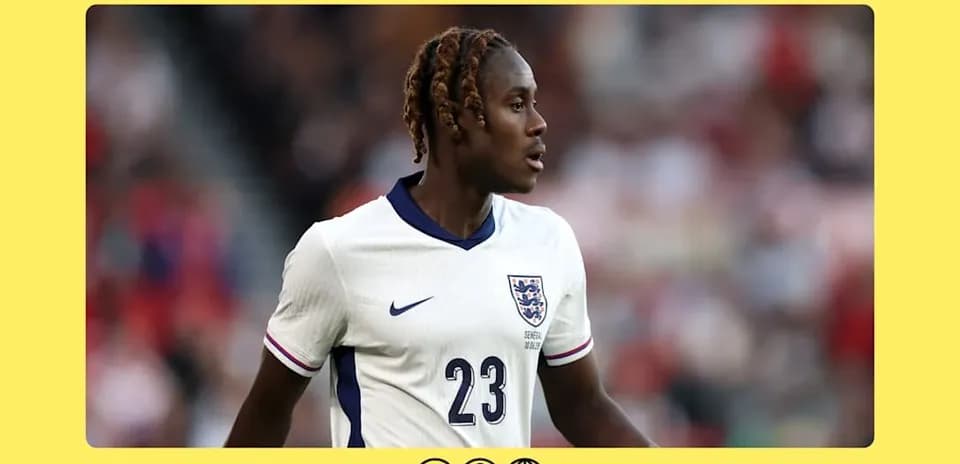 Jugador de Inglaterra en el campo durante un partido