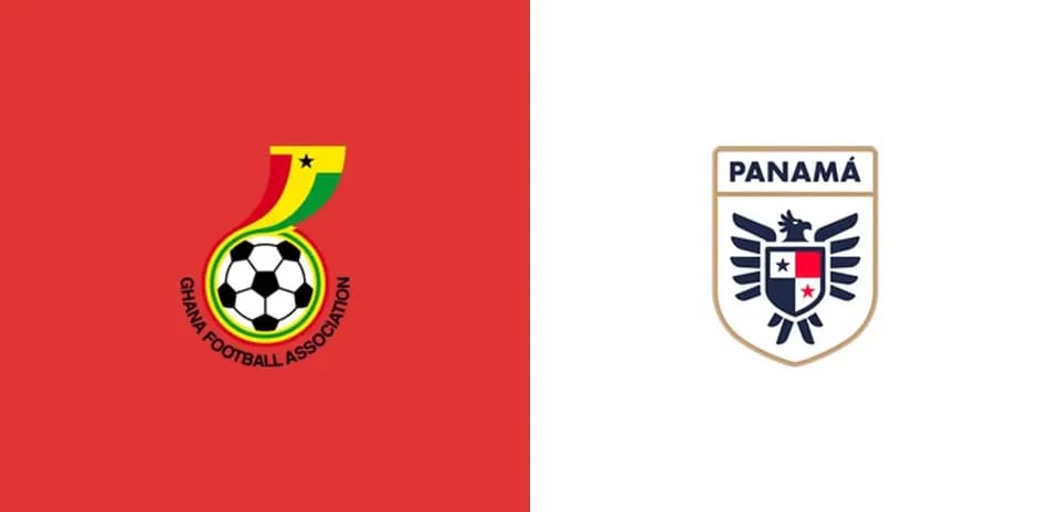 Logos de las asociaciones de fútbol de Ghana y Panamá