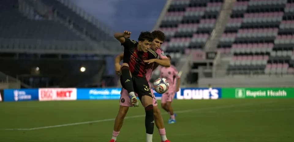Un jugador de Atlanta United II en acción