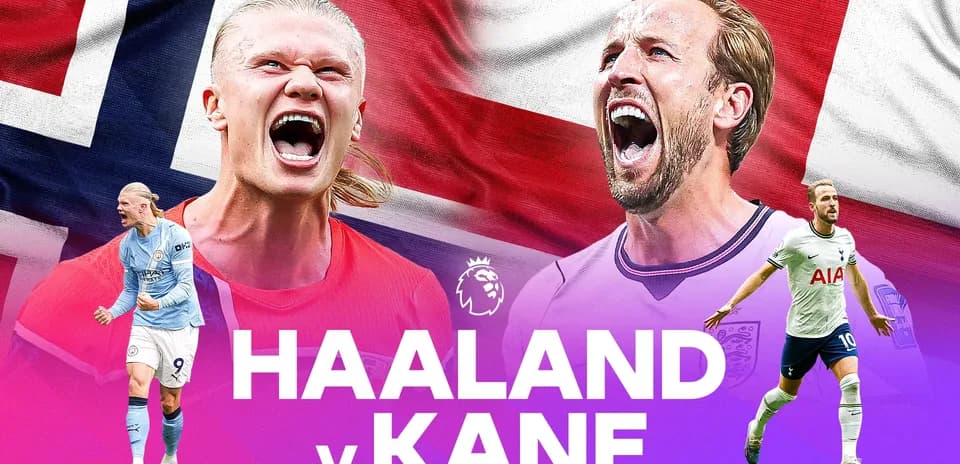 Haaland y Kane en un gráfico de enfrentamiento