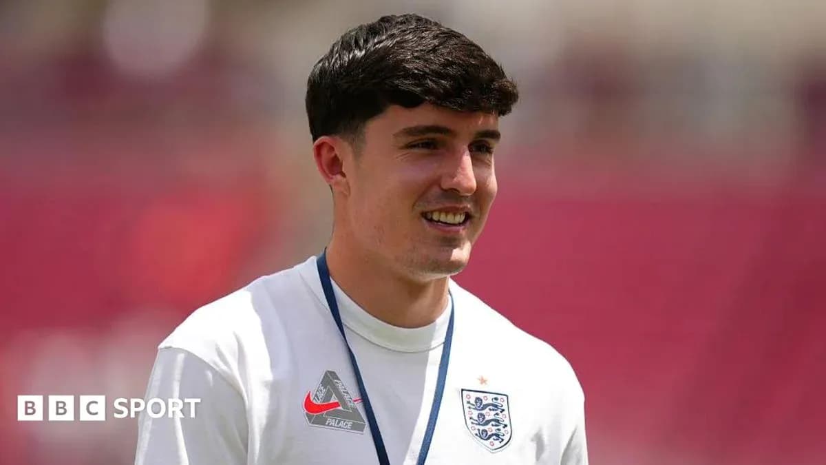 Jugador de Inglaterra en campo durante calentamiento