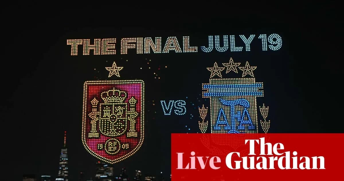 Anuncio del partido final entre España y Argentina