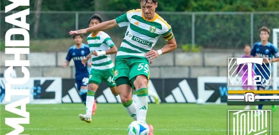 Jugador del Town en acción durante el partido
