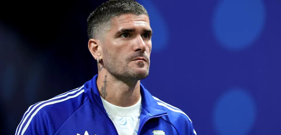 Jugador argentino en la ceremonia previa al partido