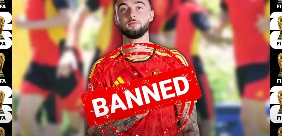 Jugador de España con estampilla de prohibido durante entrenamiento