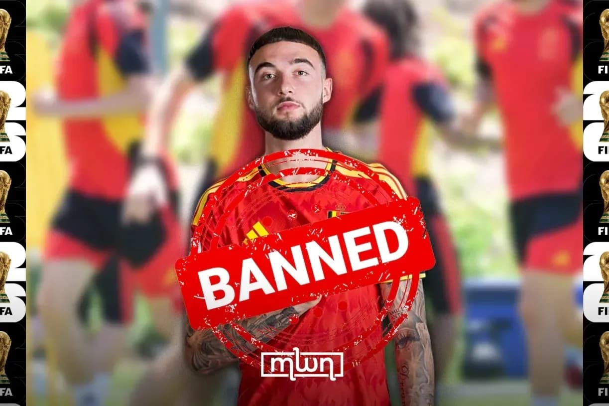 Jugador de España con estampilla de prohibido durante entrenamiento