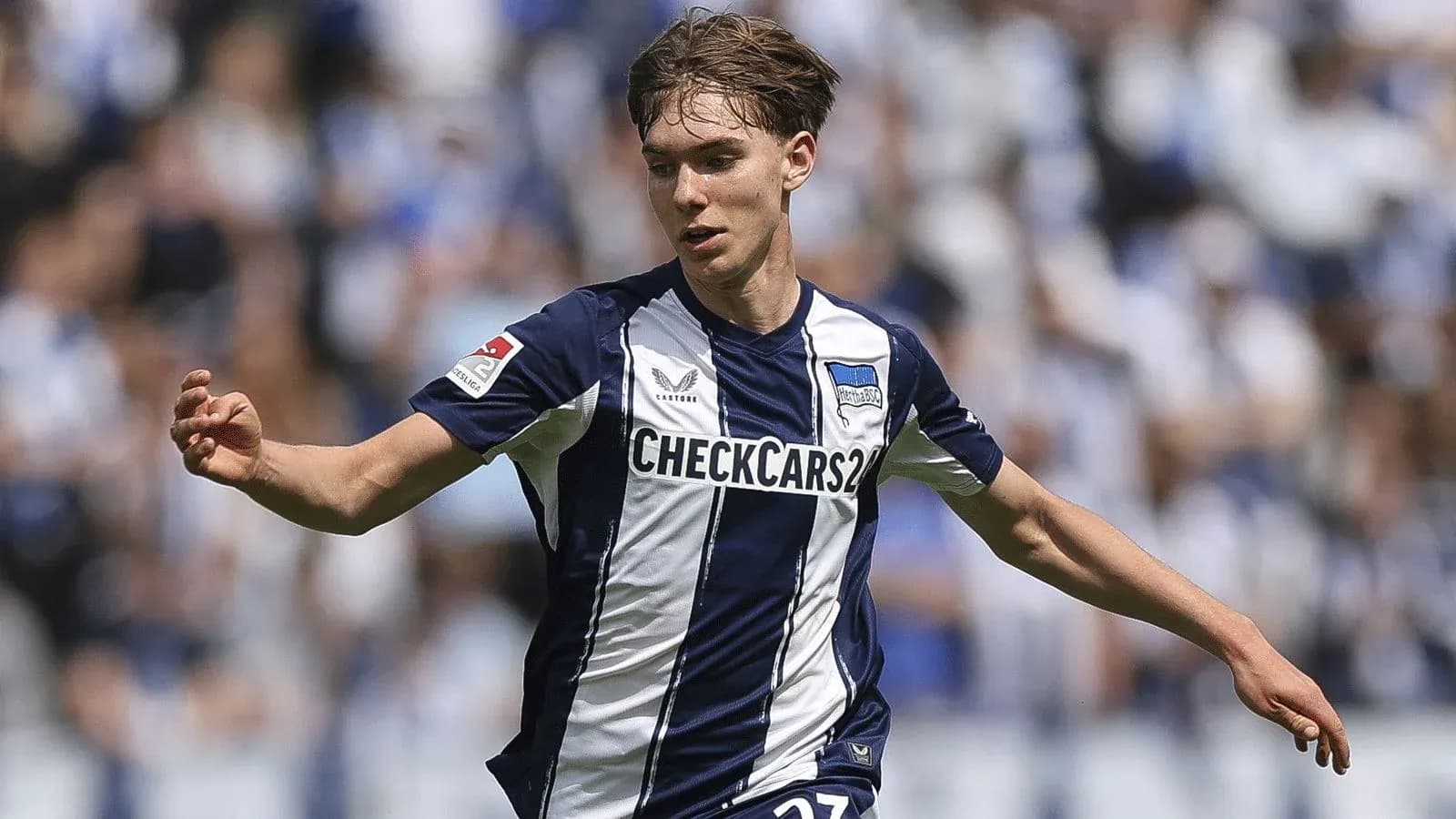 Jugador de Hertha BSC en acción durante un partido