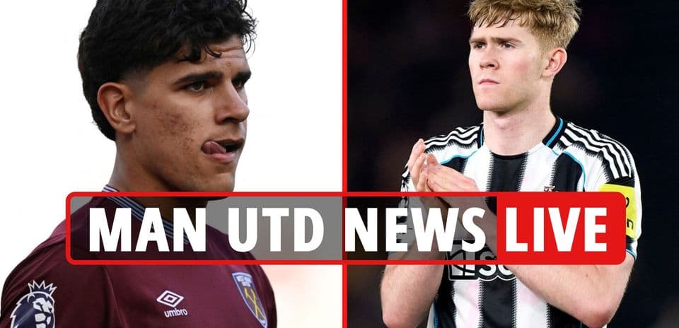 Jugadores de West Ham y Newcastle en un montaje