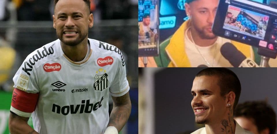 Neymar jugando y en conferencia de prensa