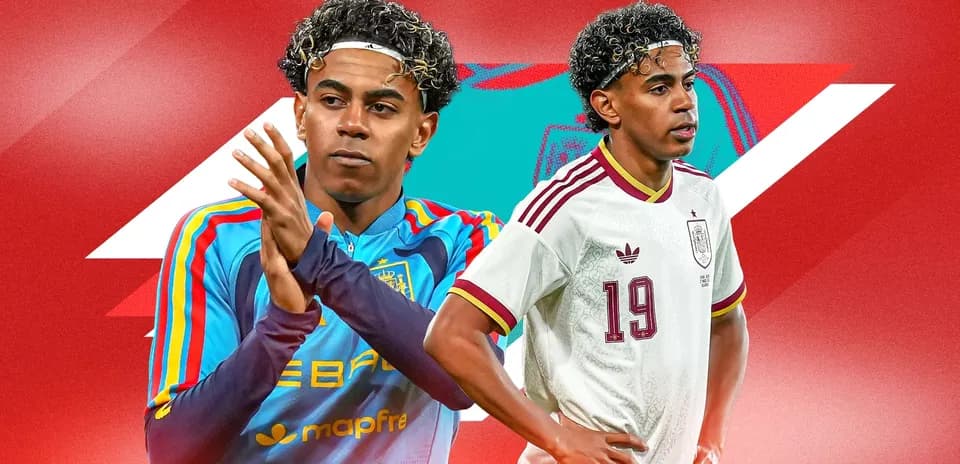Jugador de España en dos uniformes diferentes