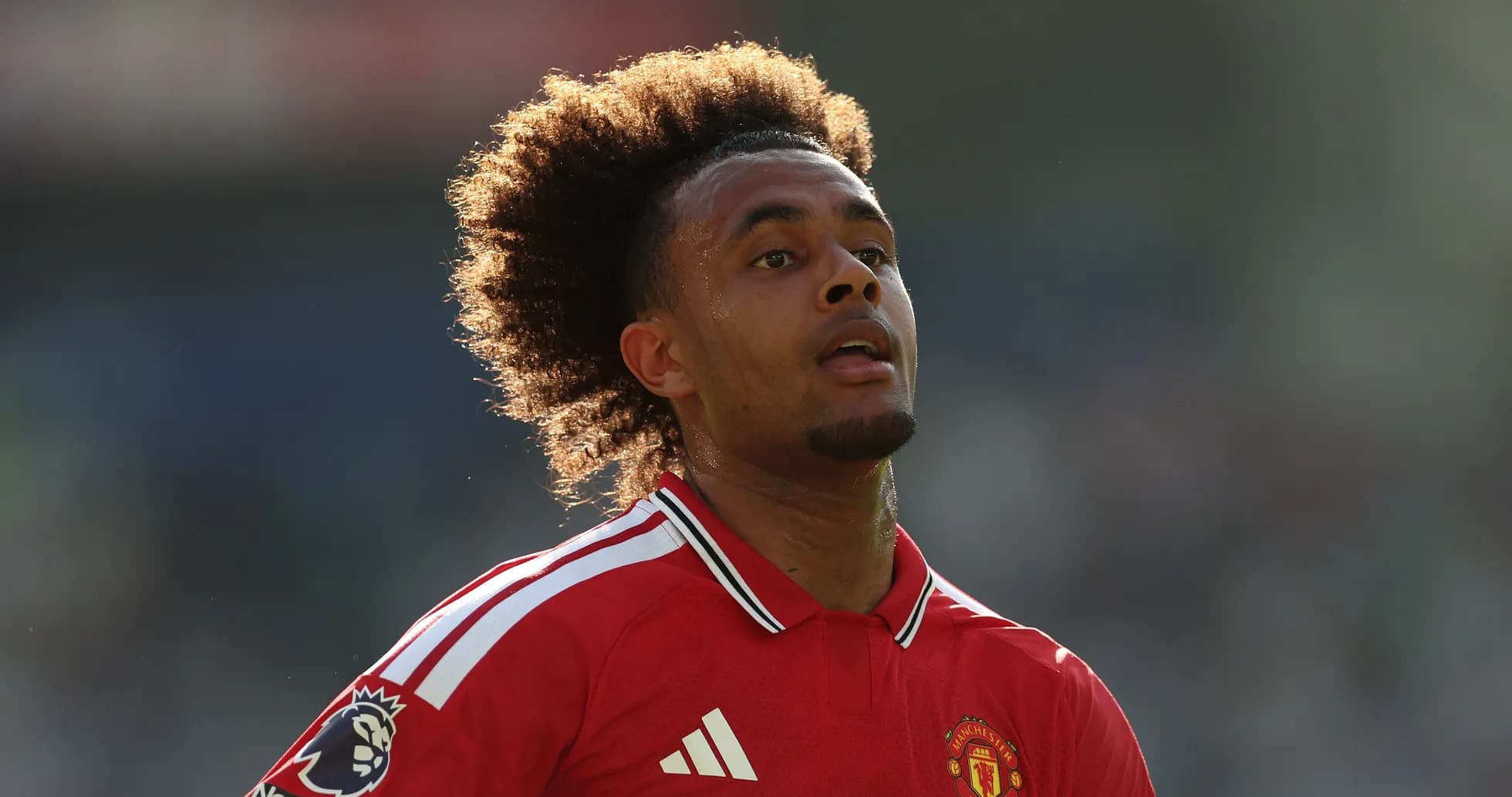 Jugador de Manchester United en acción durante partido