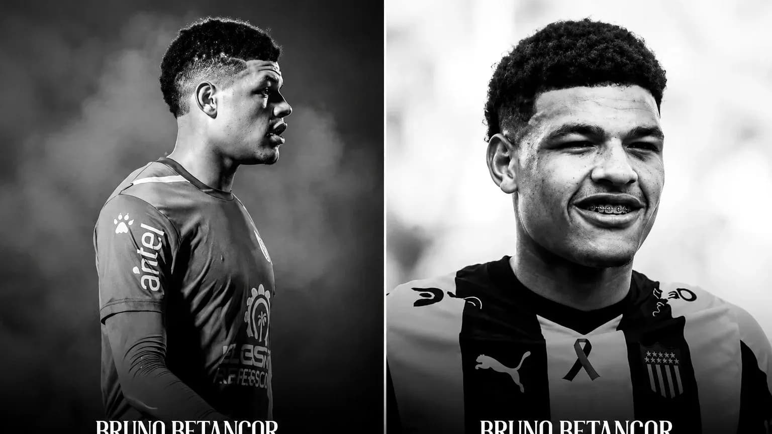 Bruno Betancor en dos poses, perfil y sonriendo