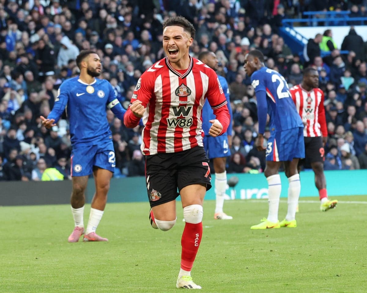 Jugador de Sunderland celebrando un gol