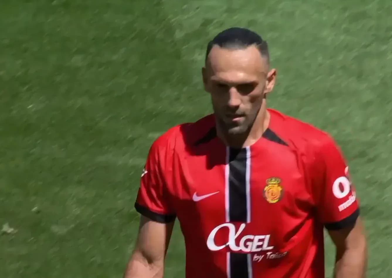 Jugador de Mallorca en el campo Jugador de Mallorca en el campo