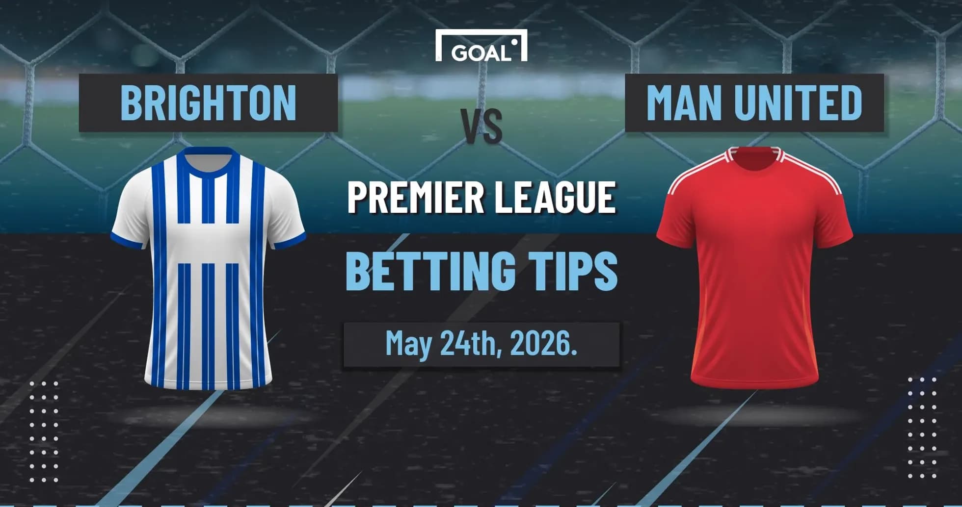 Camisas de Brighton y Man United para partido Camisas de Brighton y Man United para partido
