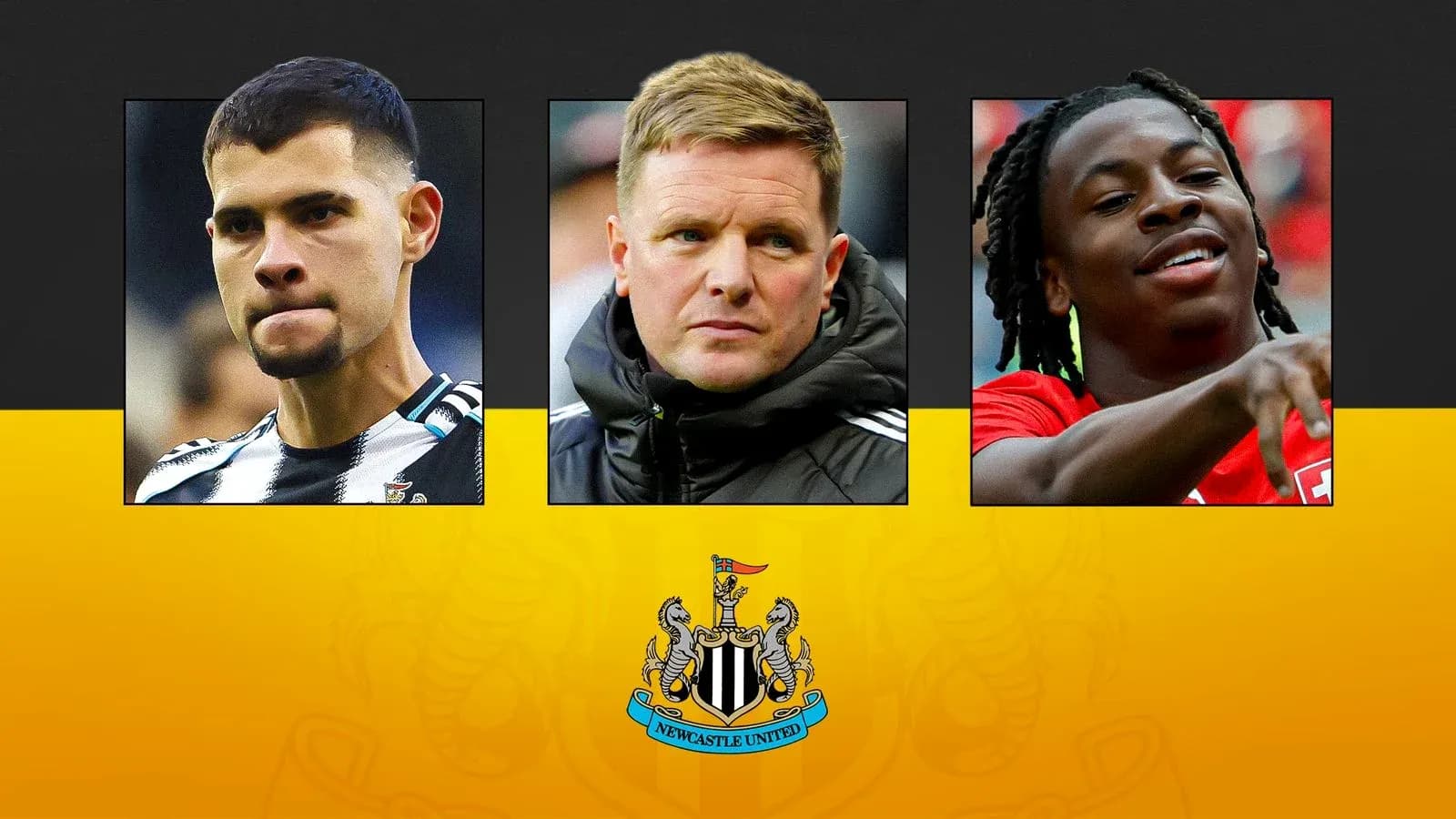 Tres personas relacionadas con Newcastle United Tres personas relacionadas con Newcastle United