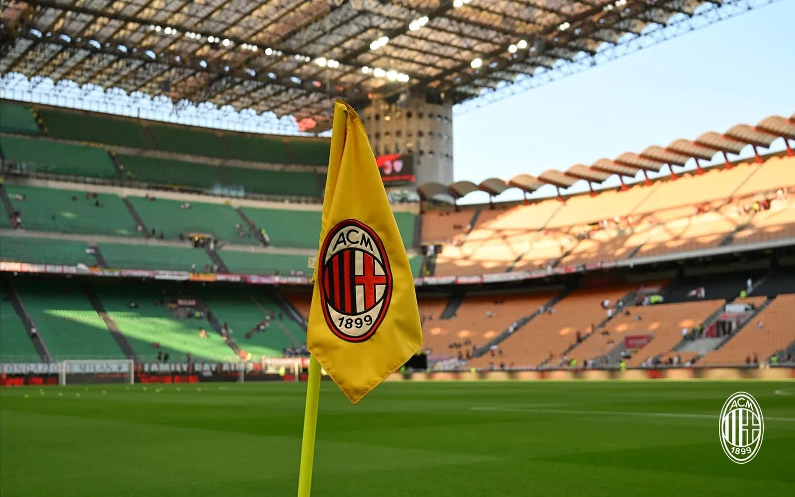 Esquina del campo de AC Milan Esquina del campo de AC Milan
