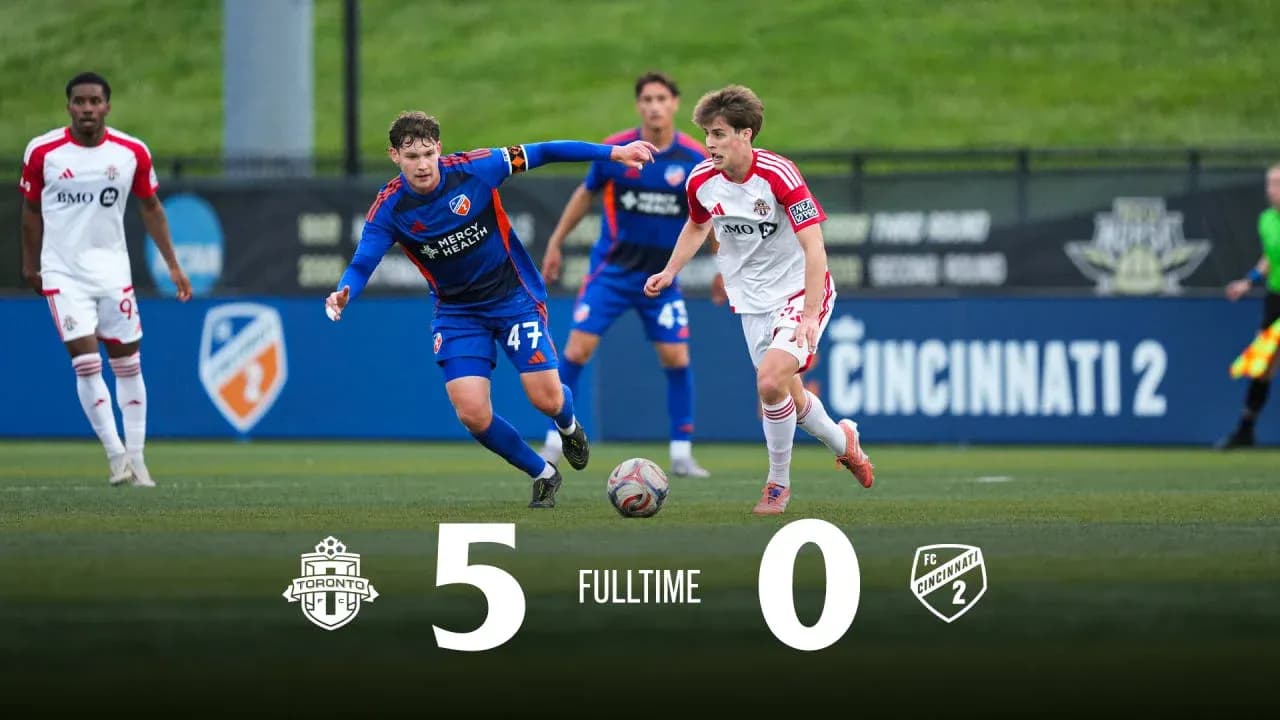 Toronto II vence a FC Cincinnati II 5-0 Toronto II vence a FC Cincinnati II 5-0