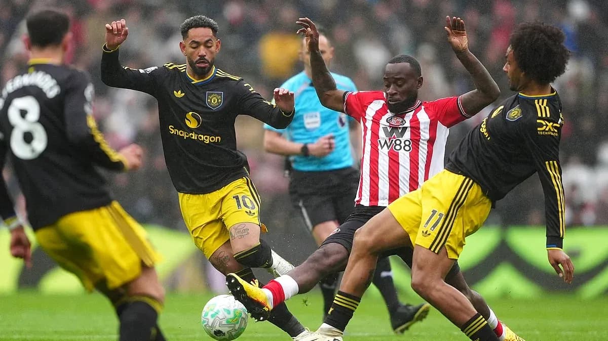 Acción entre Sunderland y Manchester United Acción entre Sunderland y Manchester United