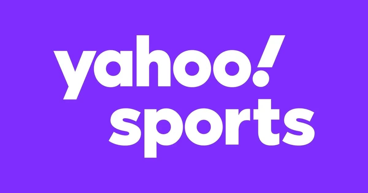 Logotipo de Yahoo Sports sobre fondo morado Logotipo de Yahoo Sports sobre fondo morado