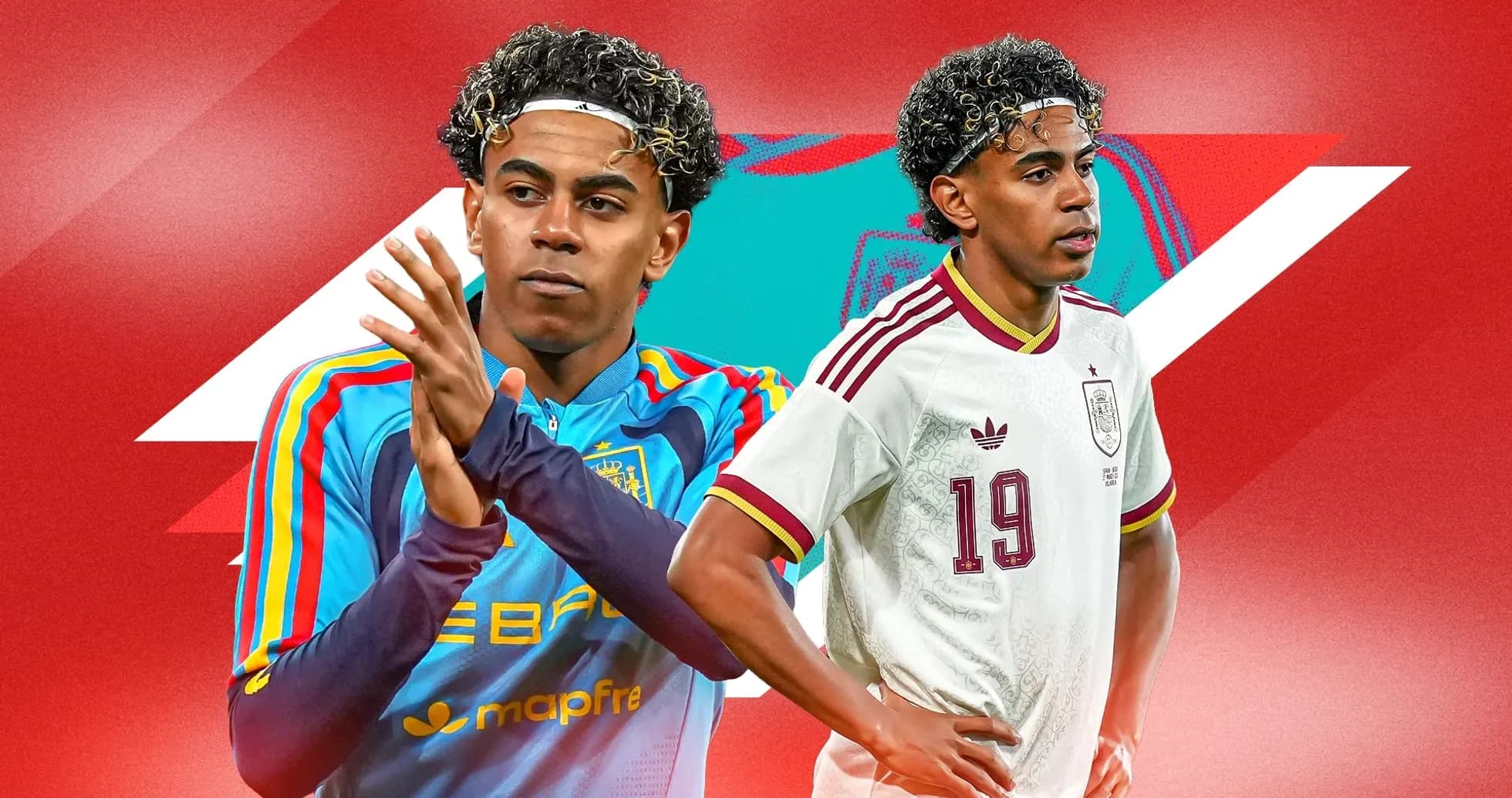 Jugador de España en dos uniformes diferentes Jugador de España en dos uniformes diferentes