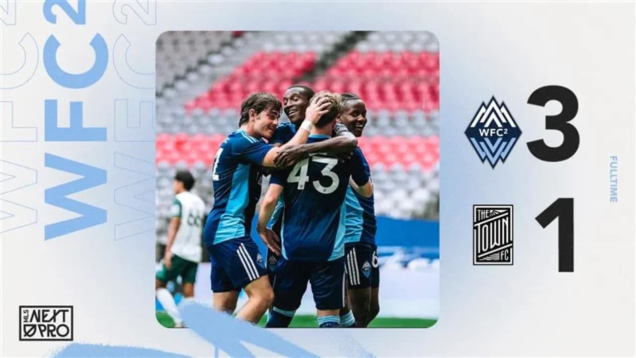 Celebración de los jugadores del Vancouver Whitecaps II Celebración de los jugadores del Vancouver Whitecaps II