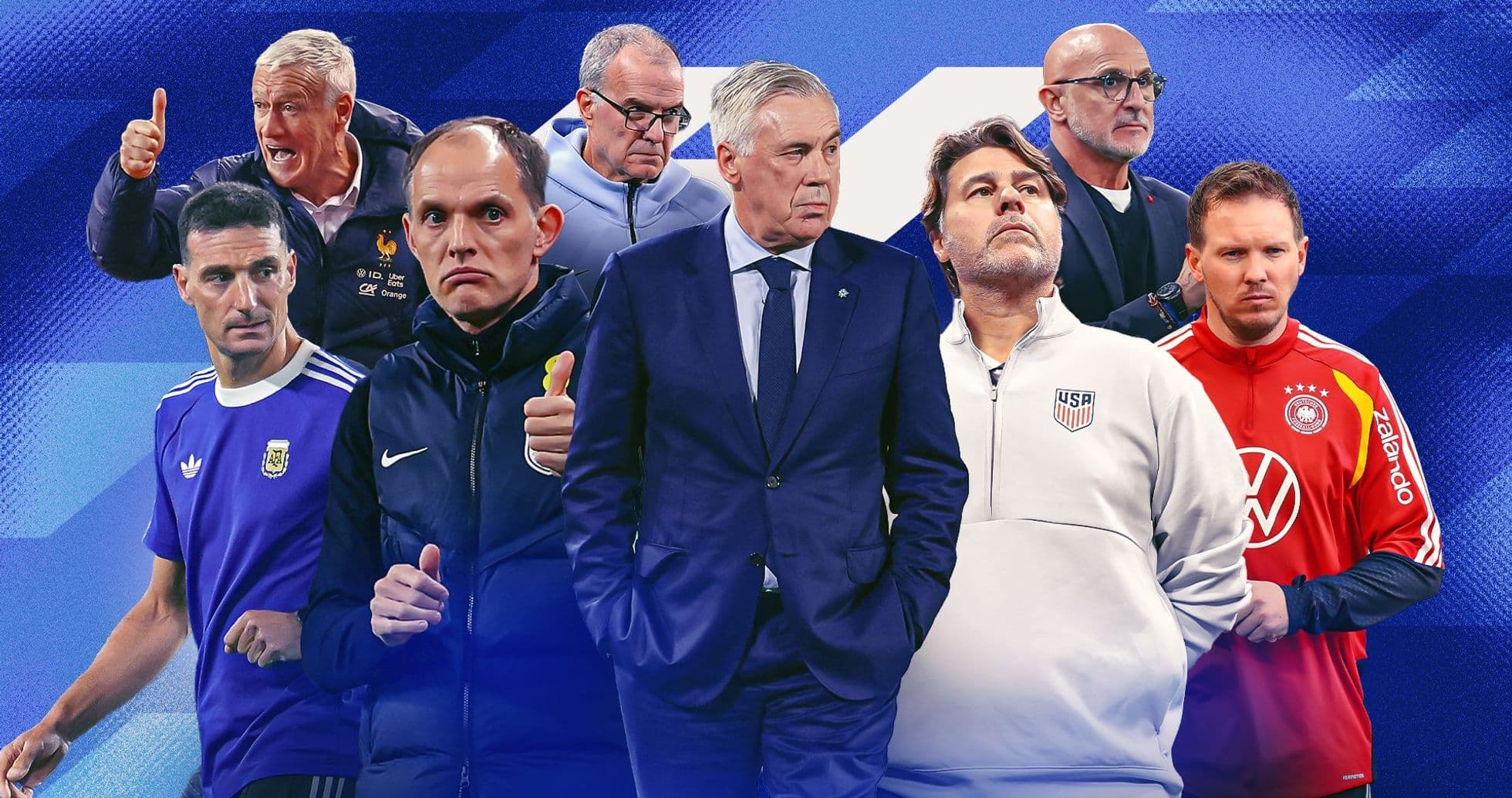 La alineación de entrenadores más destacada en la historia de los Mundiales: Ancelotti, Tuchel, Pochettino y más en Qatar 2026 La alineación de entrenadores más destacada en la historia de los Mundiales: Ancelotti, Tuchel, Pochettino y más en Qatar 2026